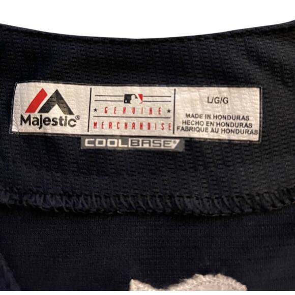 Majestic Men’s Atlanta Braves Ronald Acuna Jr #13 Navy Cool Base Jersey - Picture 4 of 13